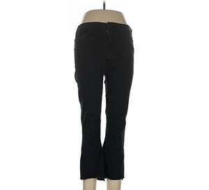 Mother The Hustler Ankle Fray Black Cropped Jeans Size 30
